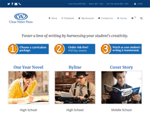 Tablet Screenshot of clearwaterpress.com